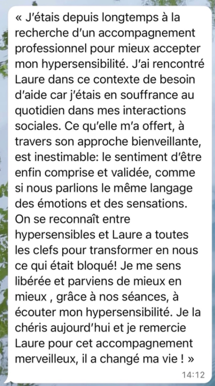 Message de témoignage d'une membre du Cercle 3C